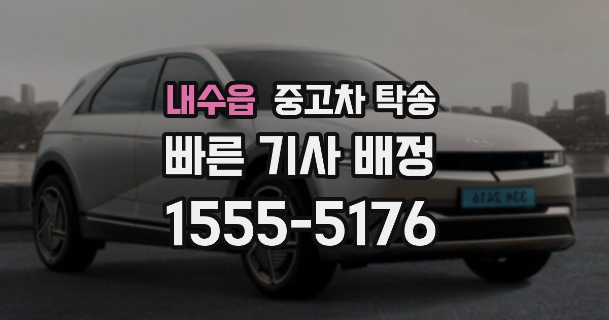내수읍 중고차 탁송
