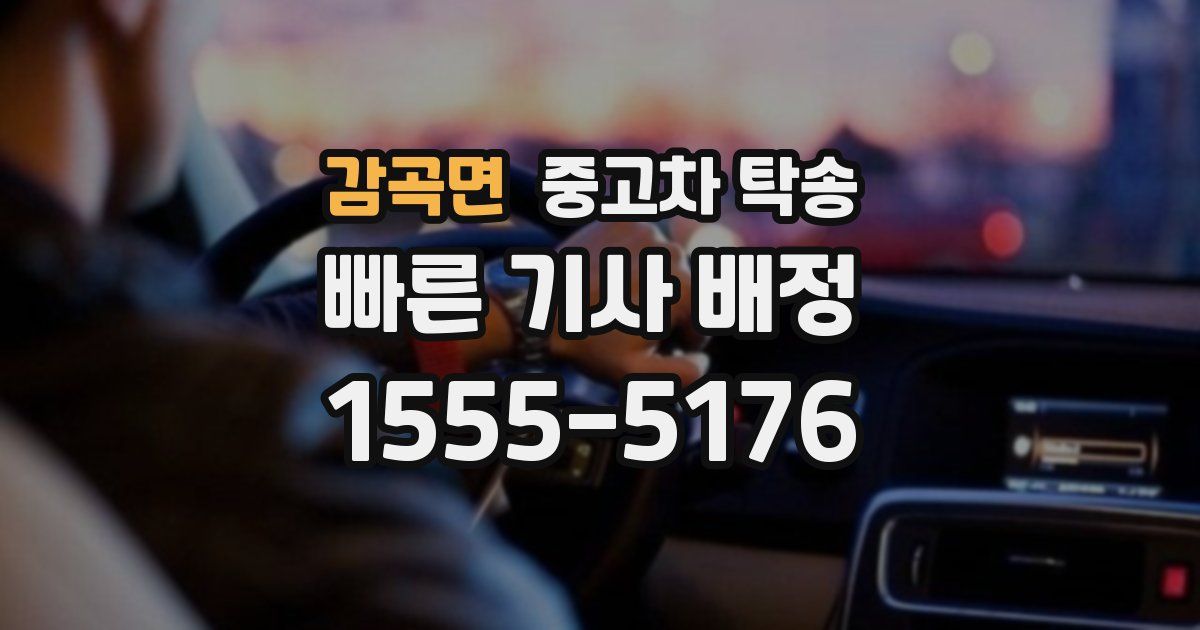 감곡면 중고차 탁송
