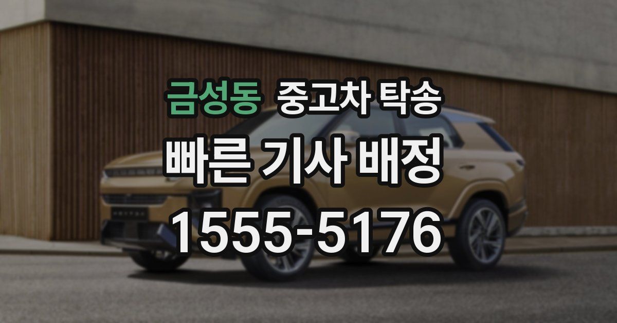 금성동 중고차 탁송