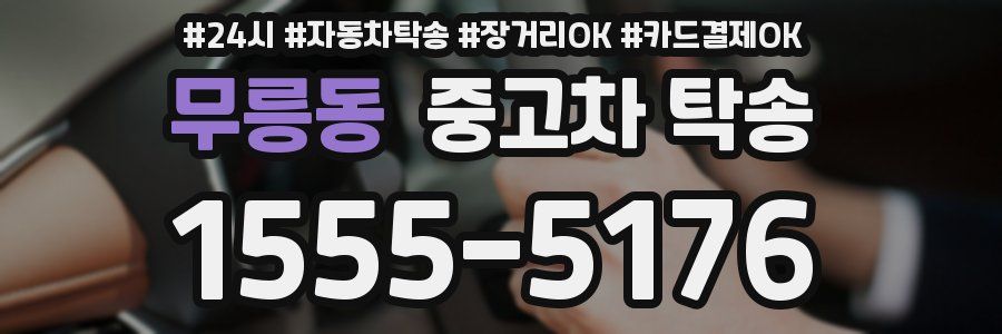 무릉동 중고차 탁송