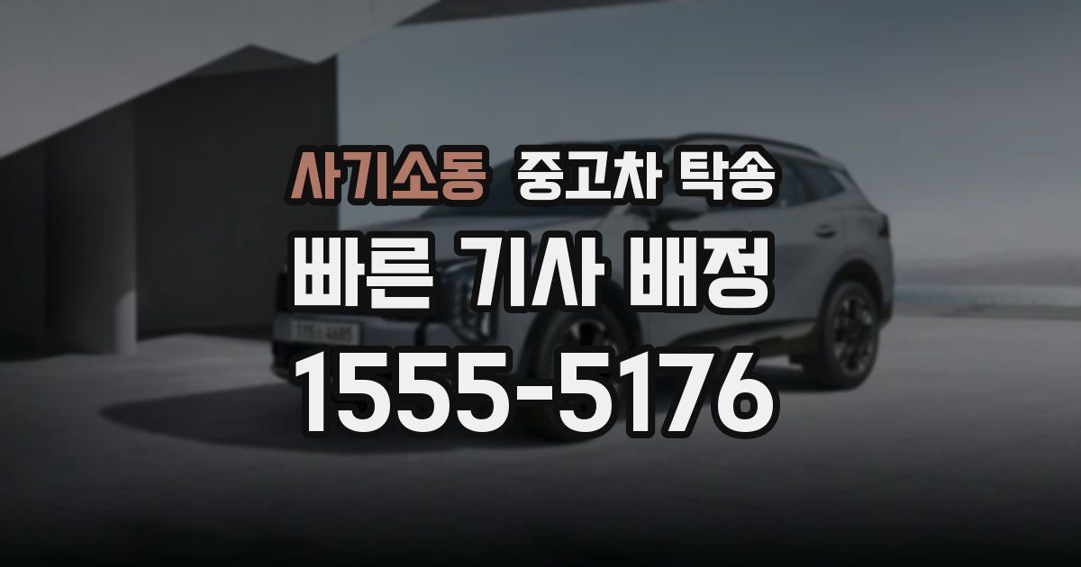 사기소동 중고차 탁송