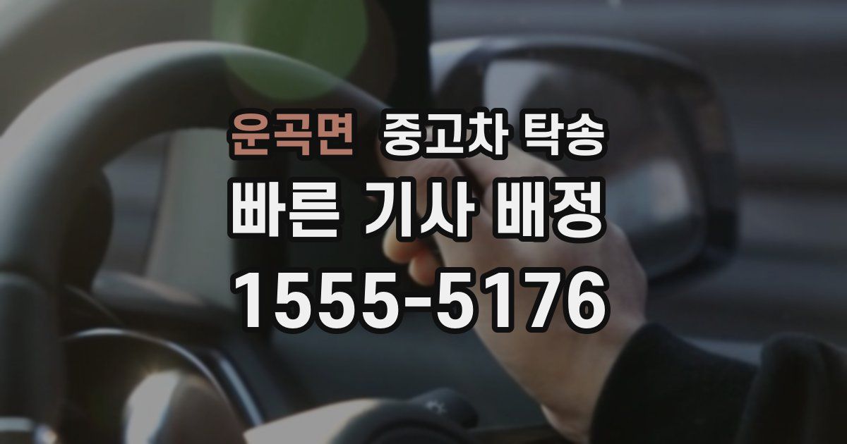 운곡면 중고차 탁송