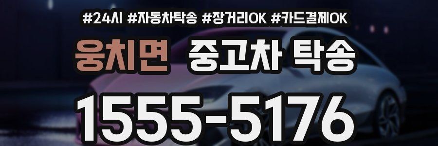 웅치면 중고차 탁송