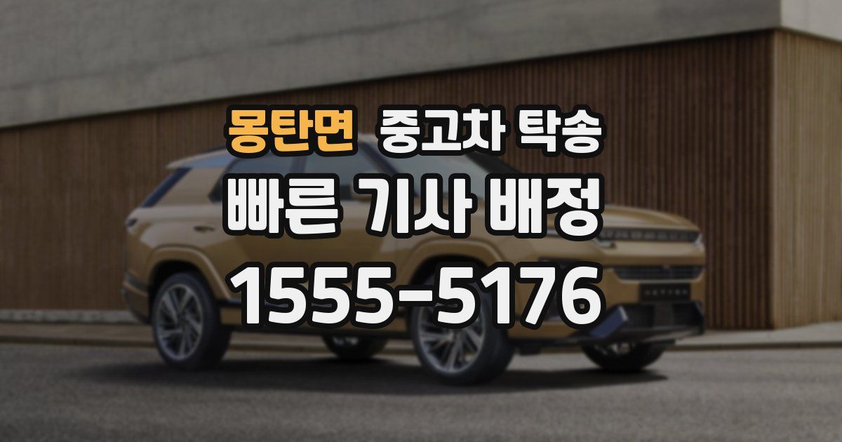 몽탄면 중고차 탁송
