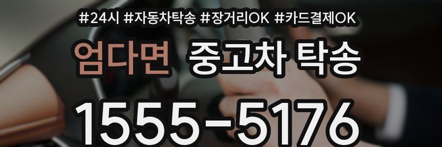 엄다면 중고차 탁송