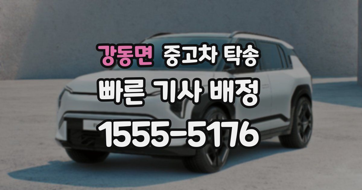 강동면 중고차 탁송