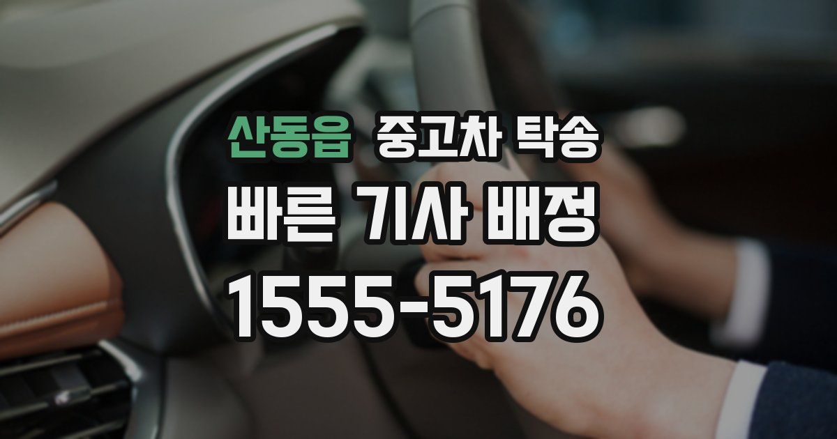 산동읍 중고차 탁송