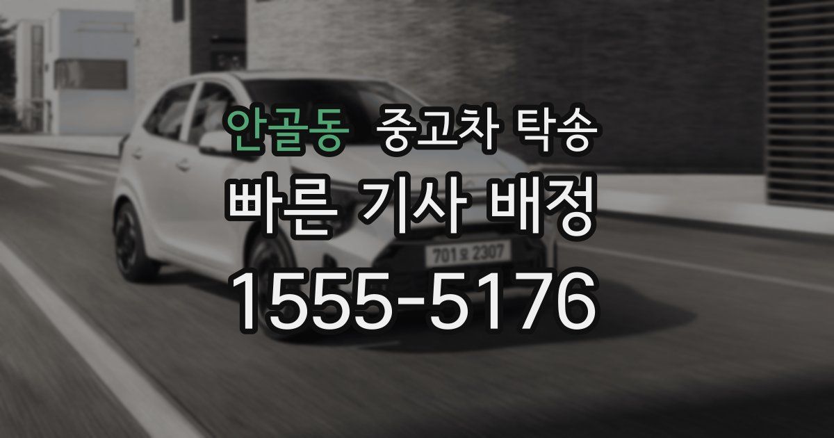 안골동 중고차 탁송
