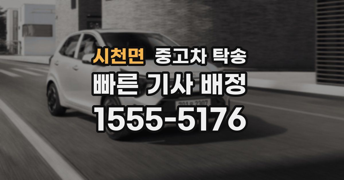 시천면 중고차 탁송