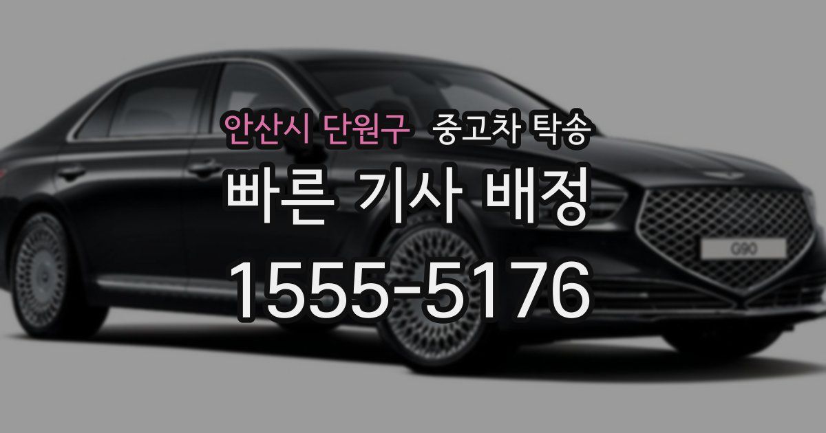 안산시 단원구 중고차 탁송