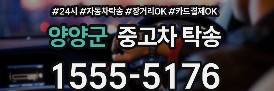 양양군 중고차 탁송