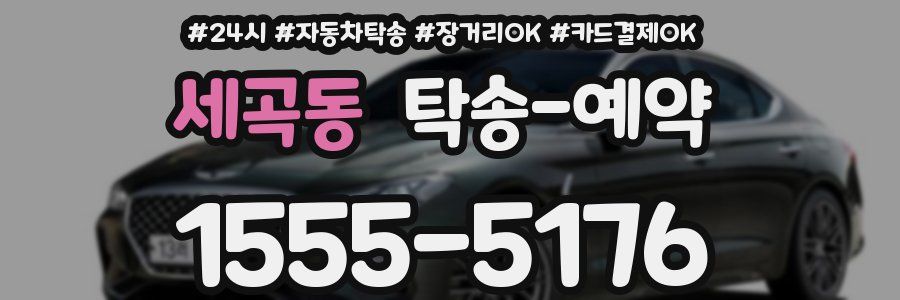 세곡동 탁송 예약