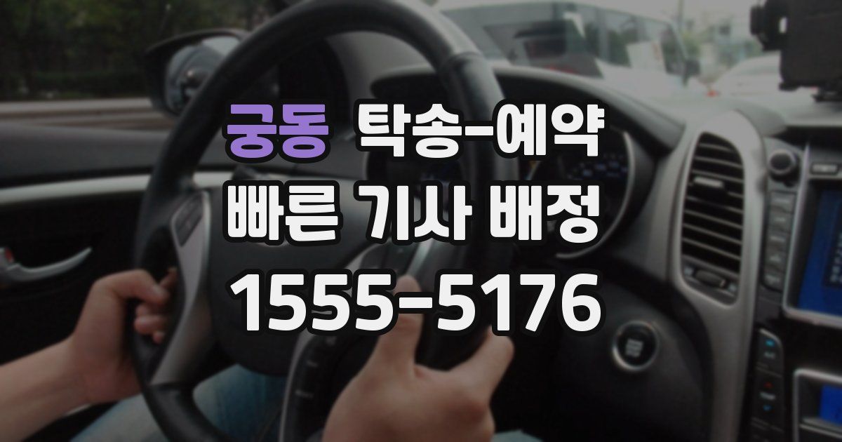 궁동 탁송 예약