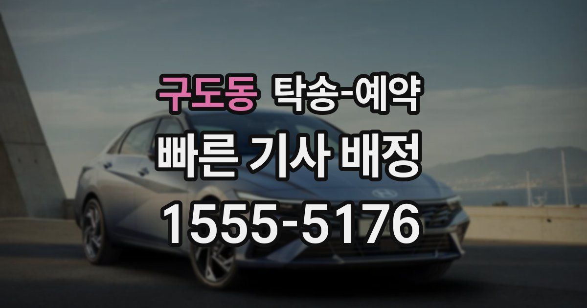 구도동 탁송 예약