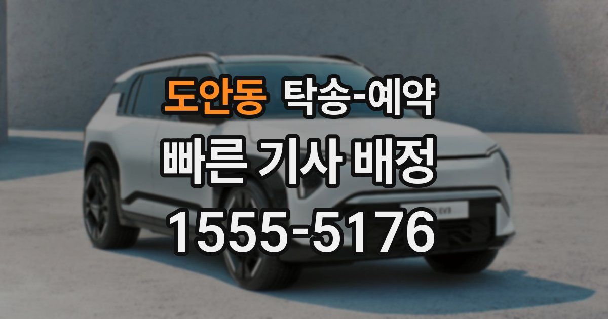 도안동 탁송 예약