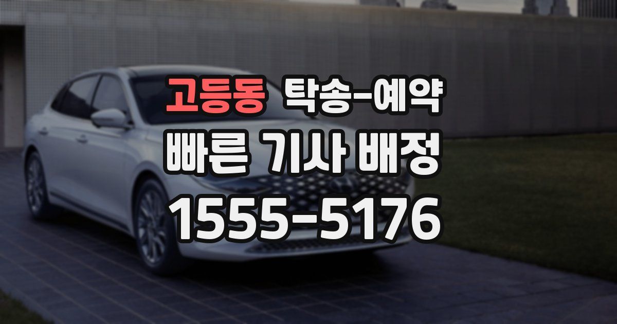 고등동 탁송 예약