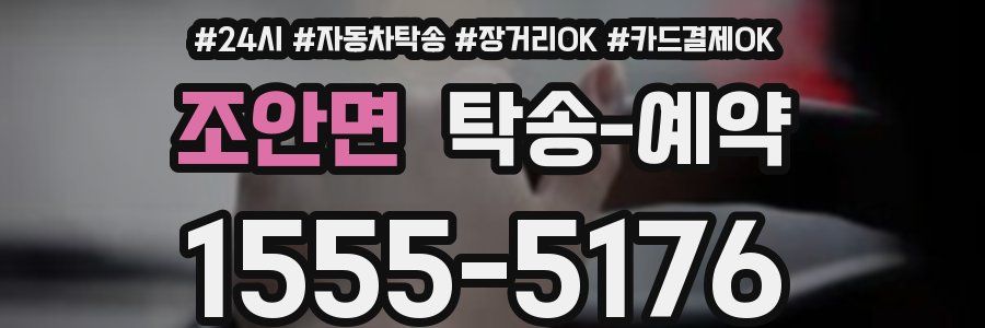 조안면 탁송 예약