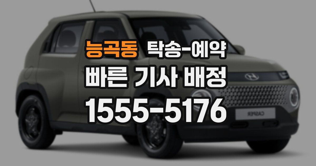 능곡동 탁송 예약