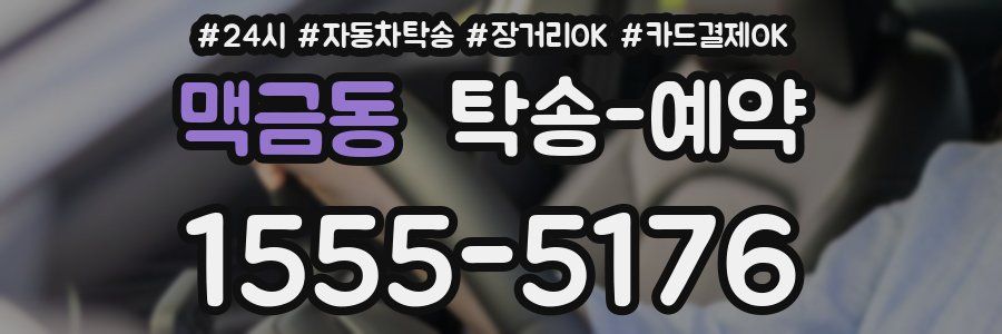 맥금동 탁송 예약