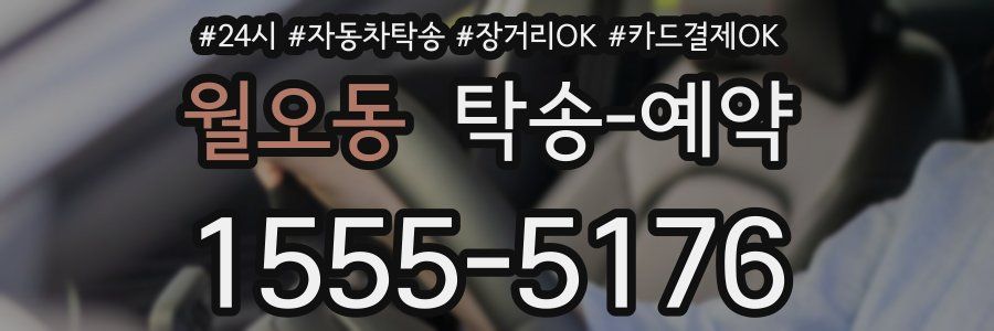 월오동 탁송 예약