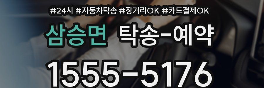 삼승면 탁송 예약