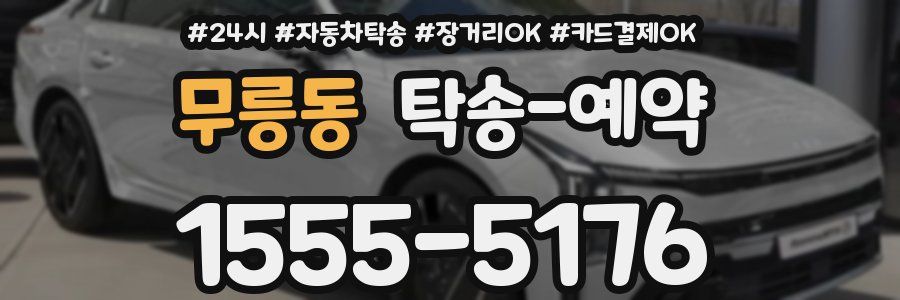 무릉동 탁송 예약