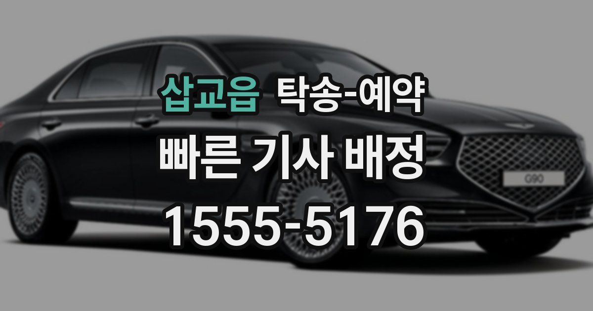 삽교읍 탁송 예약