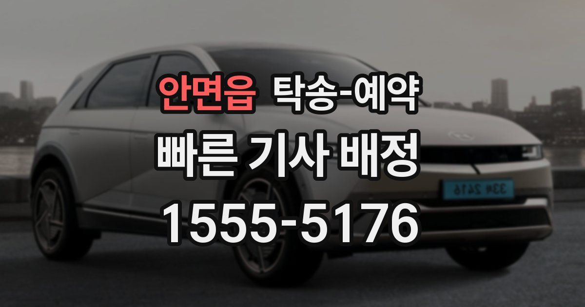 안면읍 탁송 예약