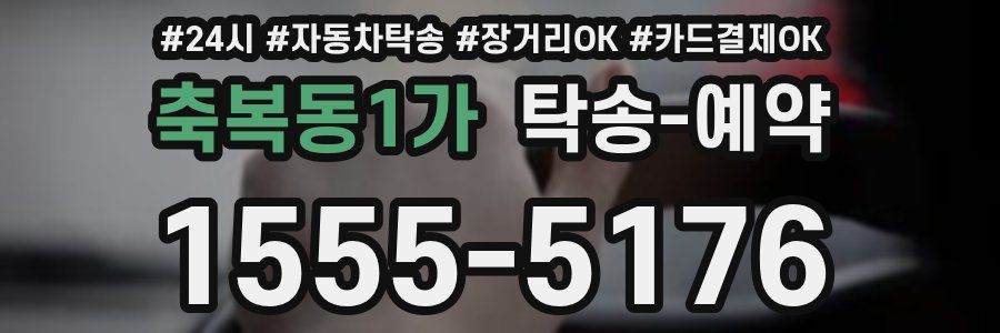 축복동1가 탁송 예약