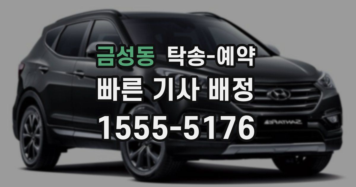 금성동 탁송 예약