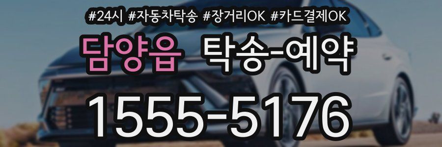 담양읍 탁송 예약