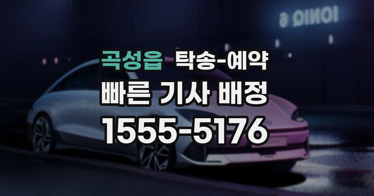 곡성읍 탁송 예약