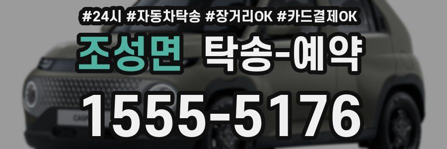 조성면 탁송 예약