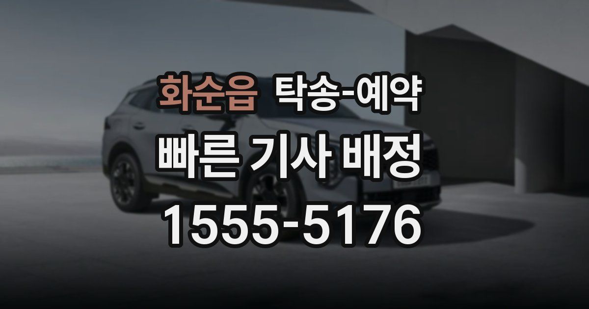 화순읍 탁송 예약