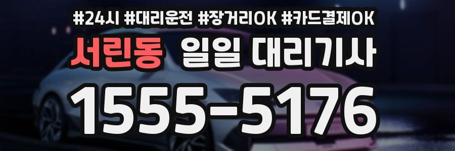 서린동 일일 대리기사