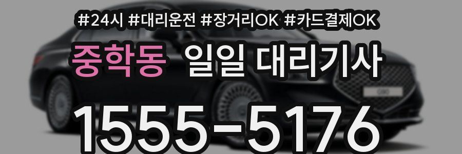 중학동 일일 대리기사