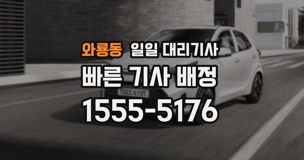 와룡동 일일 대리기사
