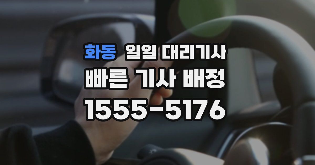 화동 일일 대리기사