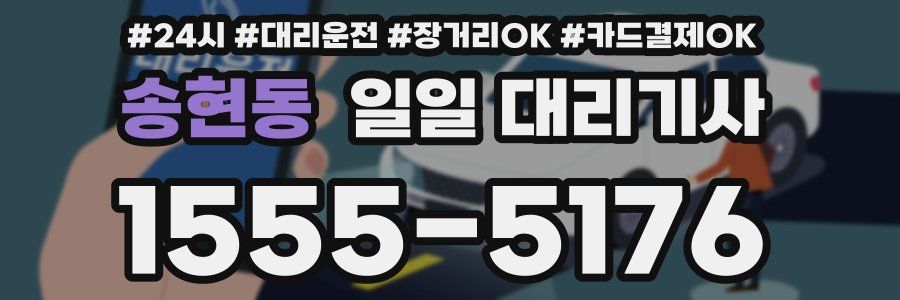 송현동 일일 대리기사