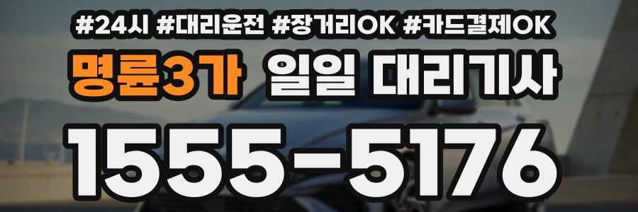 명륜3가 일일 대리기사