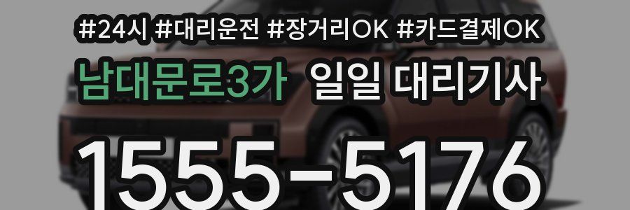 남대문로3가 일일 대리기사