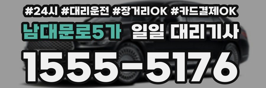 남대문로5가 일일 대리기사