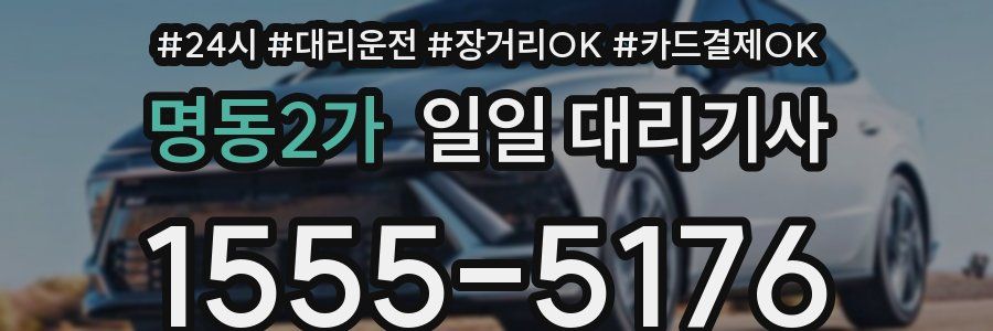 명동2가 일일 대리기사