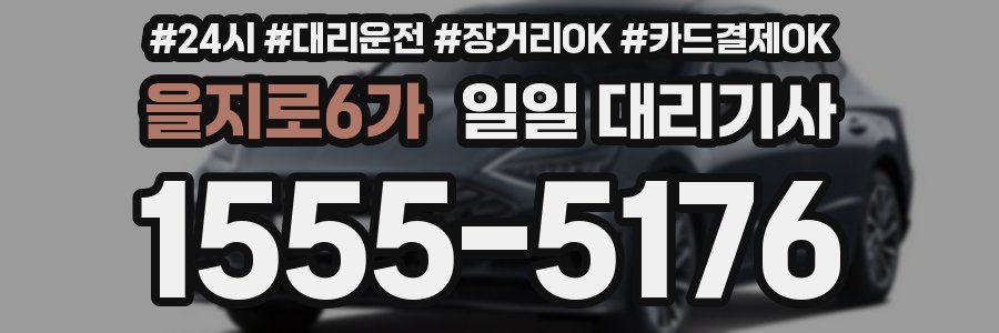 을지로6가 일일 대리기사