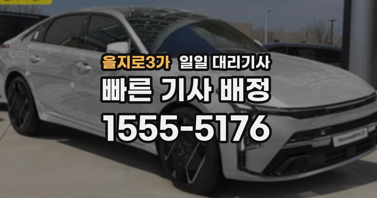 을지로3가 일일 대리기사