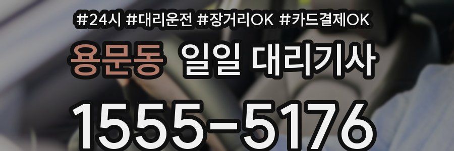 용문동 일일 대리기사