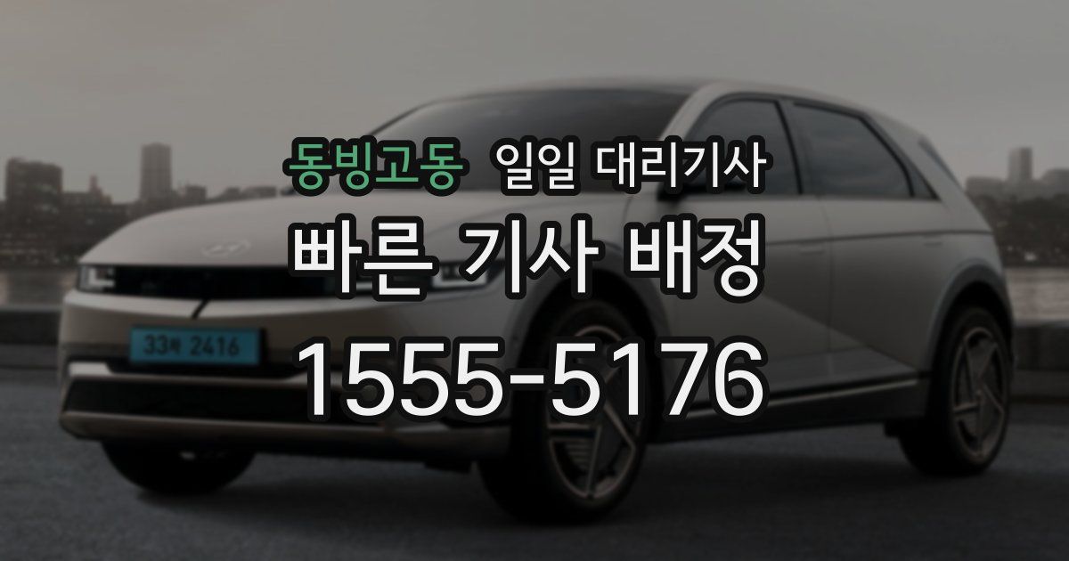동빙고동 일일 대리기사
