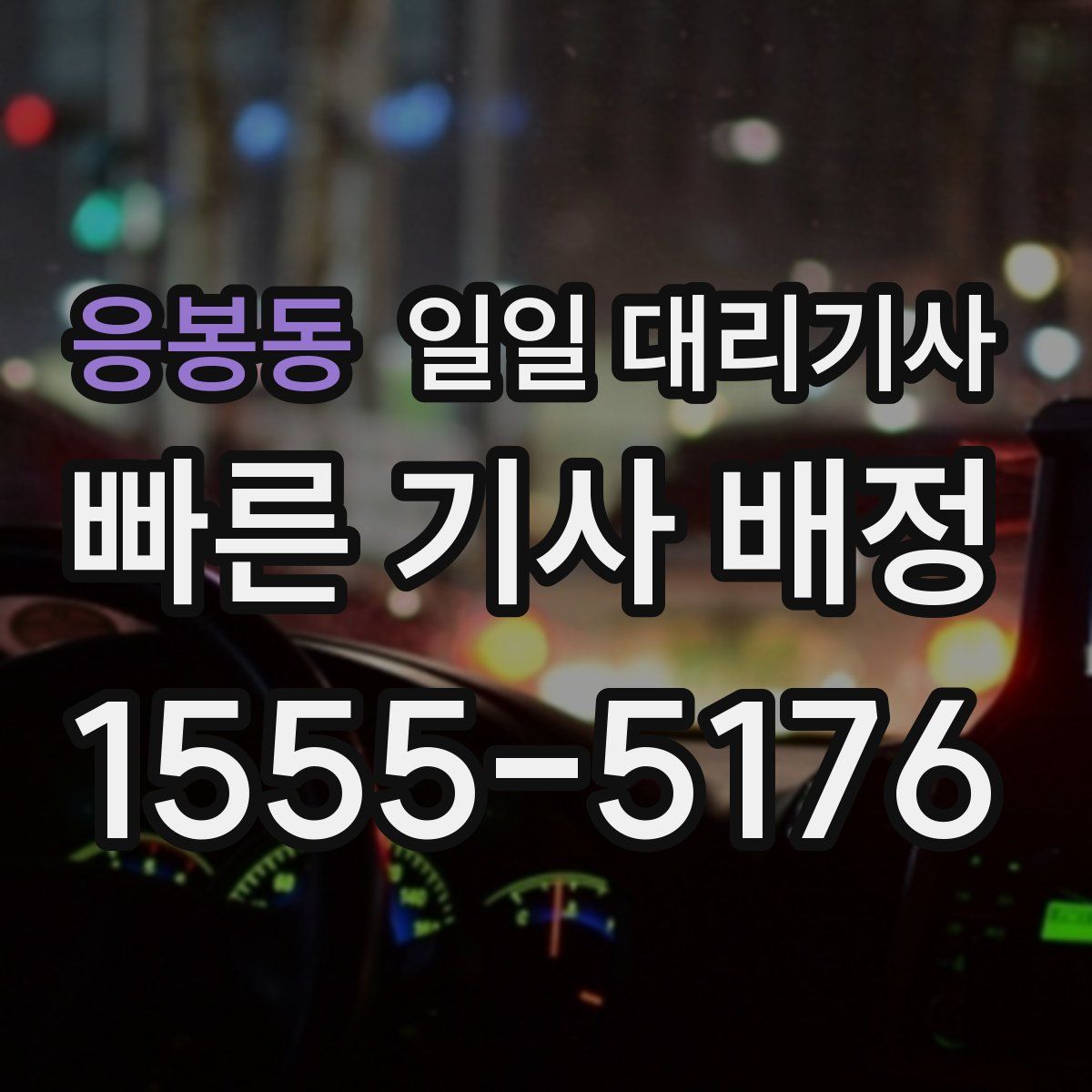 응봉동 일일 대리기사