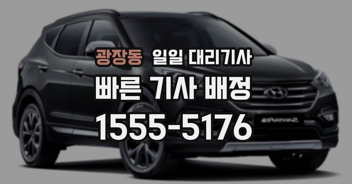 광장동 일일 대리기사