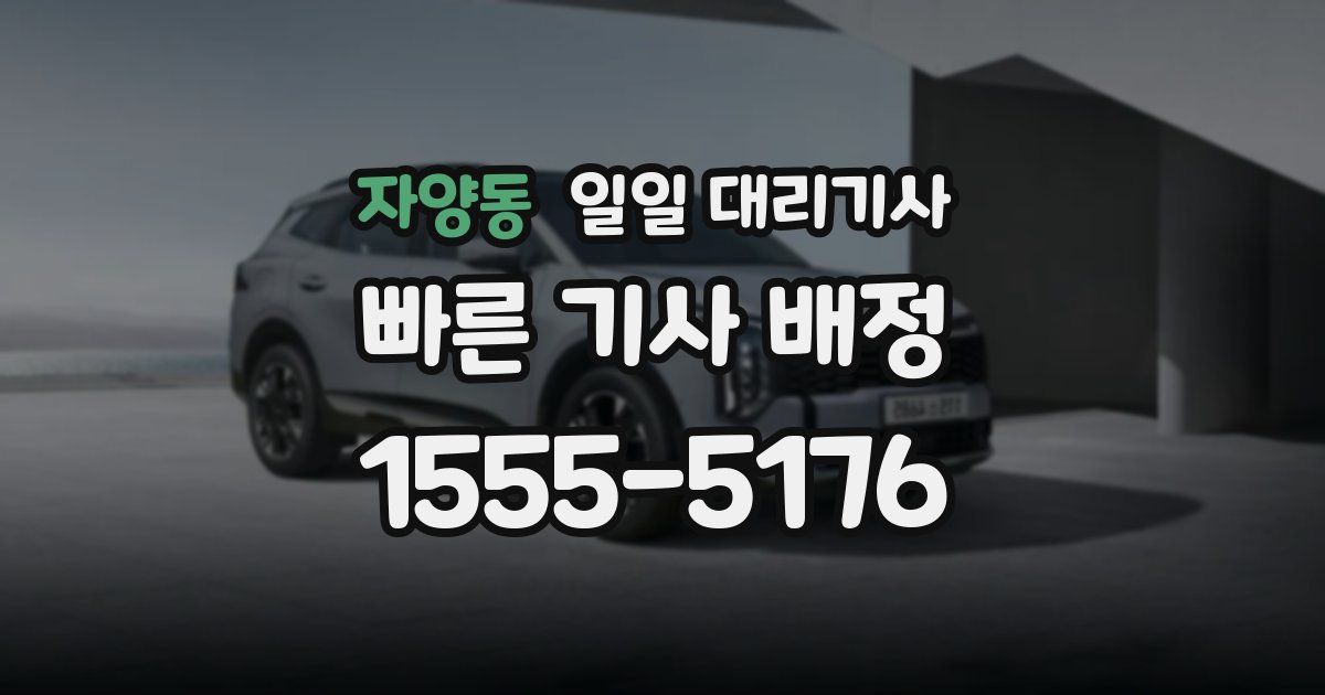자양동 일일 대리기사